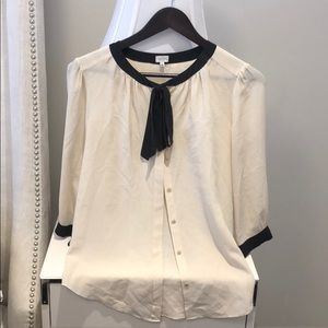 Babaton tie collar blouse